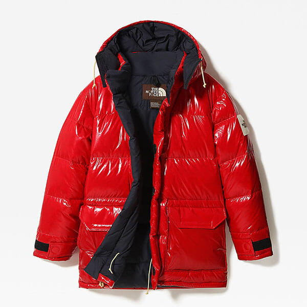 TNF☆ノースフェイス 偽物☆茶タグ☆ブラウンレーベル☆RIPSTOPダウン 4VUL