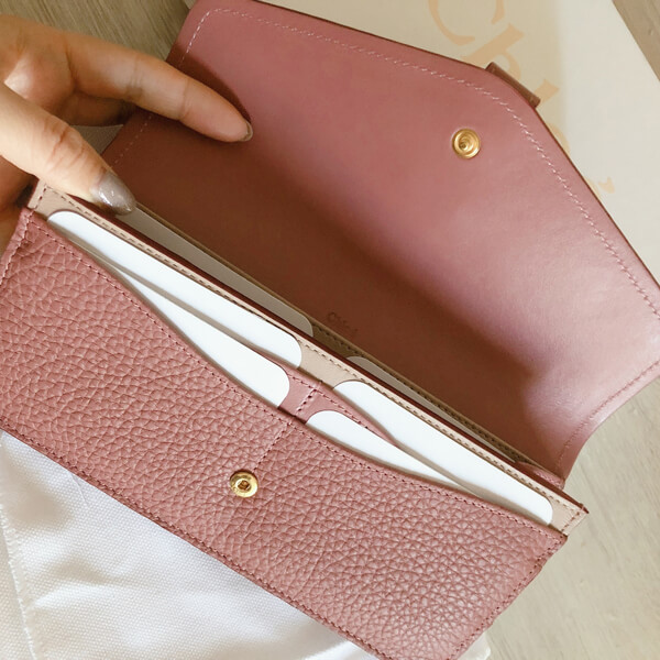 クロエ 偽物 財布【アウトレット】Chloe長財布ロングウォレットABYアビーシリーズ
