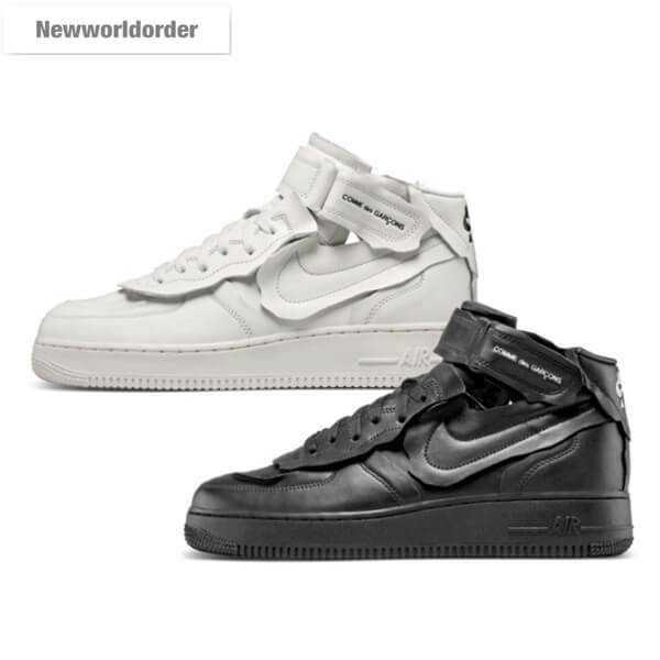 新作 コムデギャルソン×ナイキ スニーカー コピー Comme des Garcons CDG X ナイキ Air Force 1 Mid