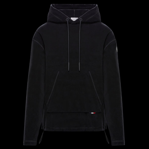 MONCLER モンクレール 偽物 ★2020SS★袖ロゴ★フリース地フーディ★