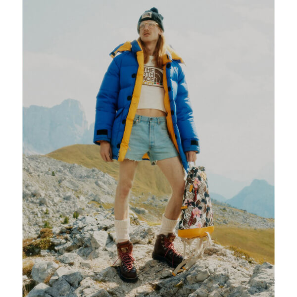グッチとノースフェイス 偽物 Tシャツ グッチ NORTHFACE コラボ 2025新作