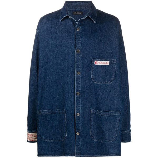 Raf Simonsラフシモンズ シャツ 偽物 オーバーサイズ デニムシャツ