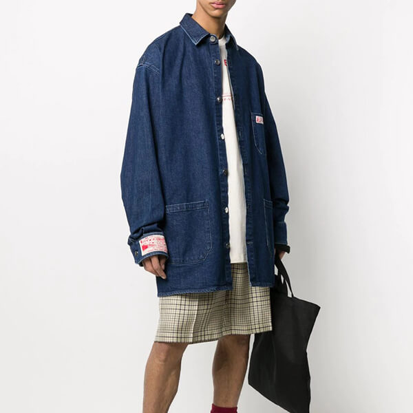 Raf Simonsラフシモンズ シャツ 偽物 オーバーサイズ デニムシャツ