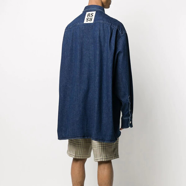 Raf Simonsラフシモンズ シャツ 偽物 オーバーサイズ デニムシャツ