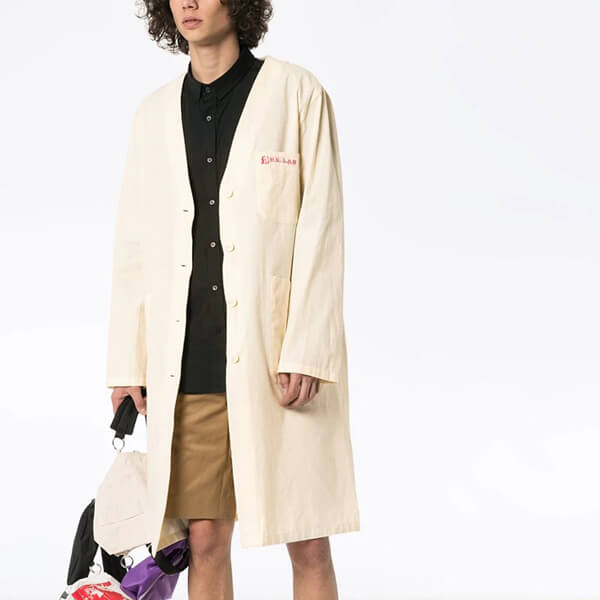 ラフシモンズ コート 偽物 Raf Simons RS Lab プリント コート