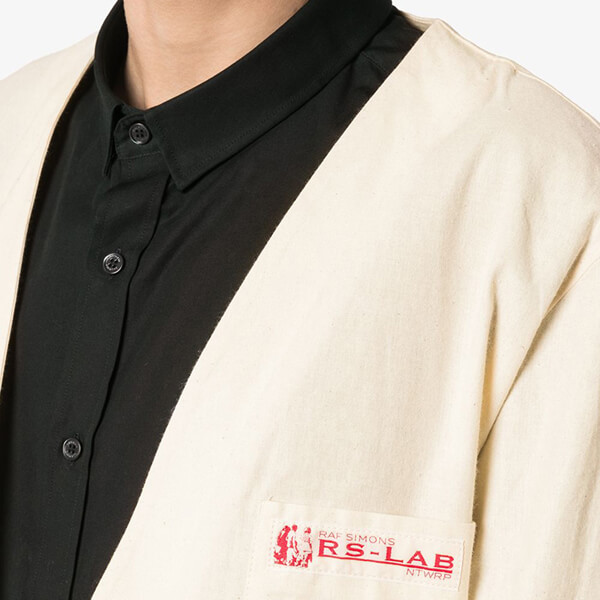 ラフシモンズ コート 偽物 Raf Simons RS Lab プリント コート