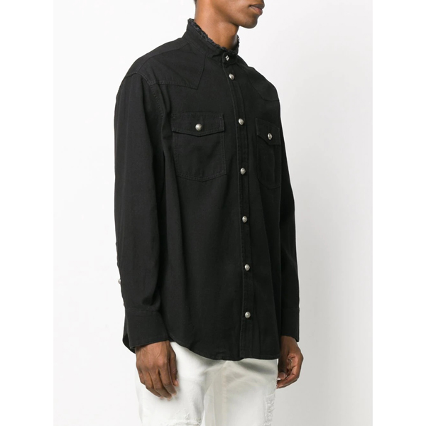 Balmainバルマン シャツ コピー ロゴ デニムシャツ