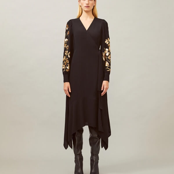 トリーバーチ 偽物 スカート 新作 Tory Burch エンブロイダリー ラップドレス