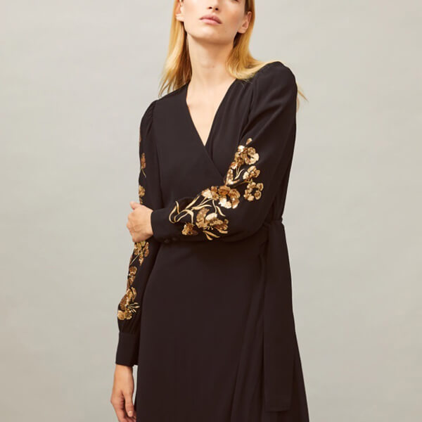 トリーバーチ 偽物 スカート 新作 Tory Burch エンブロイダリー ラップドレス