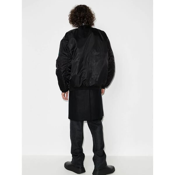 Raf Simonsラフシモンズ ジャケット 偽物 パッチディテール ボンバージャケット