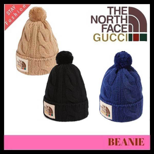 グッチとノースフェイス ニット帽 偽物 キャップ グッチ NORTHFACE コラボ 2025新作