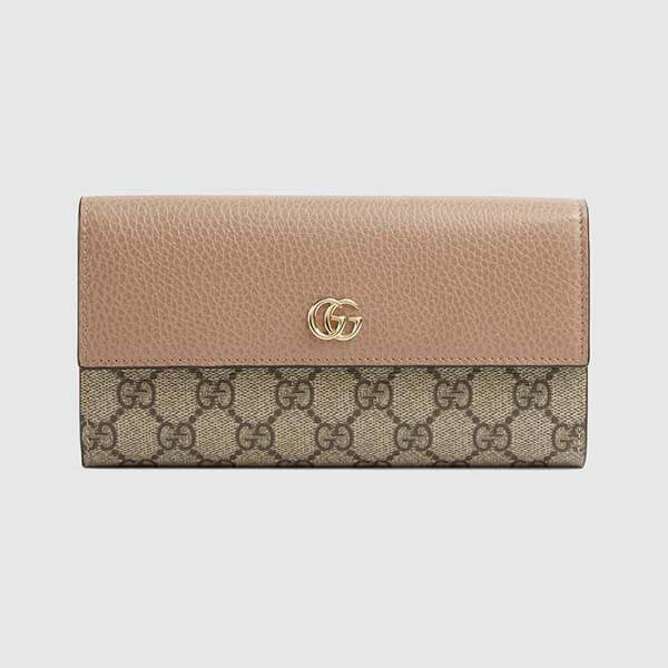 グッチ コピー 財布 GGマーモント・レザー コンチネンタルウォレット 456116