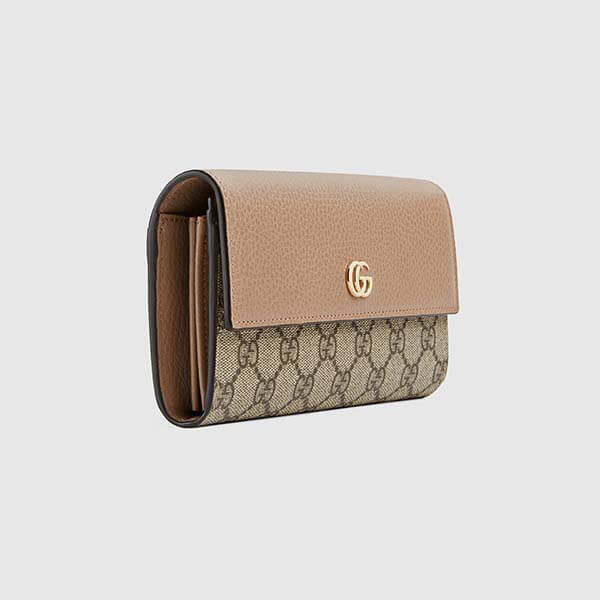 グッチ コピー 財布 GGマーモント・レザー コンチネンタルウォレット 456116
