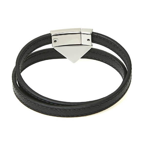 プラダ ブレスレット 偽物★送料・関税込★PRADA★ロゴ ブレスレット★人気