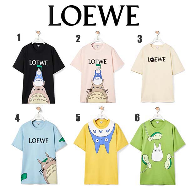 ロエベ コピー ロエベ×となりのトトロ コラボ コットンTシャツ☆注目コラボ！☆