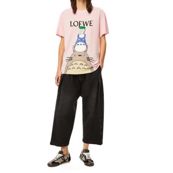 ロエベ コピー ロエベ×となりのトトロ コラボ コットンTシャツ☆注目コラボ！☆