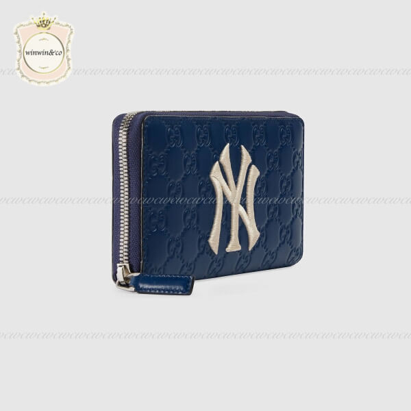 グッチ NY 財布 コピー グッチ ニューヨークヤンキース パッチ ジップアラウンドウォレット547791 DMTIN 4769A