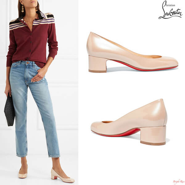 ク18SS 新作大人気リスチャン ルブタンコピー CHRISTIAN LOUBOUTIN ★CADRILLA 40 PATENT PUMPS
